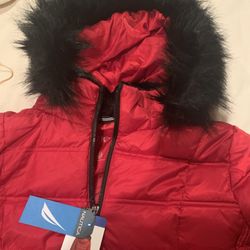 New XI Women's Faux-Fur-Trim Hooded Puffer Coat