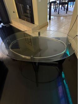 Glass Coffee Table & Side Table