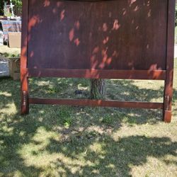 Beautiful Queen Wood Headboard, footboard, side rails
