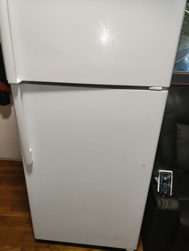 White GE Refrigerator