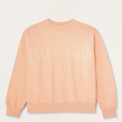 Parke x Target Peach Orange Mockneck L/XL Sweatshirt Pullover IN HAND NWT