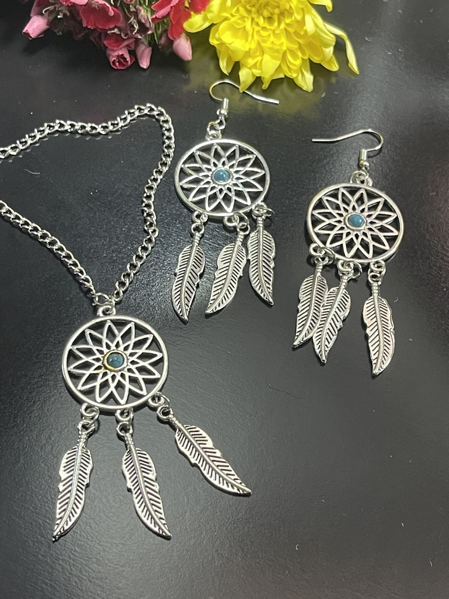 Dream Catcher Earrings Necklace 