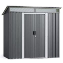 ❤️‍🔥 6 ft. W x 4 ft. D Outdoor Storage Metal Shed