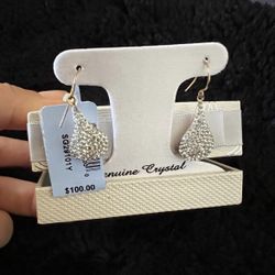 18K gold over Sterling silver earrings