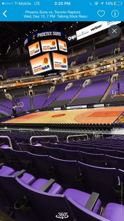Lower level Suns tickets