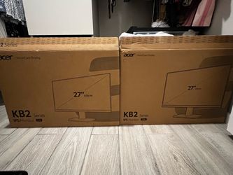 Gaming monitors Acer KB2 IPS panel 27” 120hz 1080p Resolution - set of 2