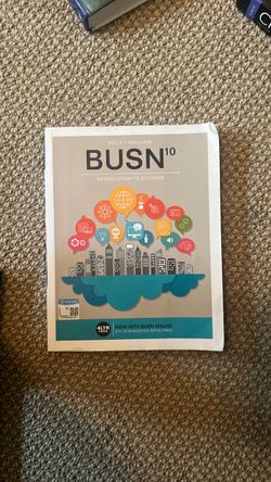 BUSN 10 Introduction to Business Textbook