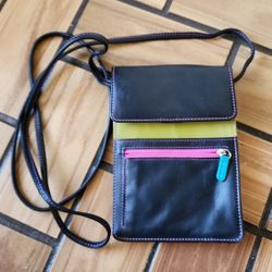 Leather RFID Crossbody Bag