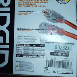 10 Gauge x 50' Extension Cord