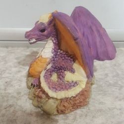 Cute Small Purple Dragon Figurine