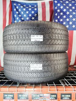 ✅ 2 USED TIRES 285/40R24 BRIDGESTONE ALENZA AS02 ALL SEASON 285 40 24
