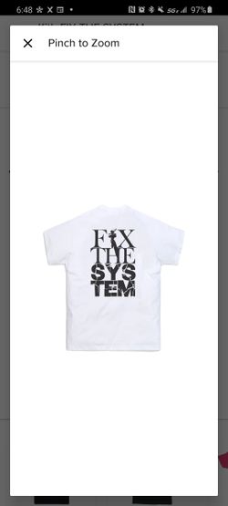 Kith Fix The System tee white L