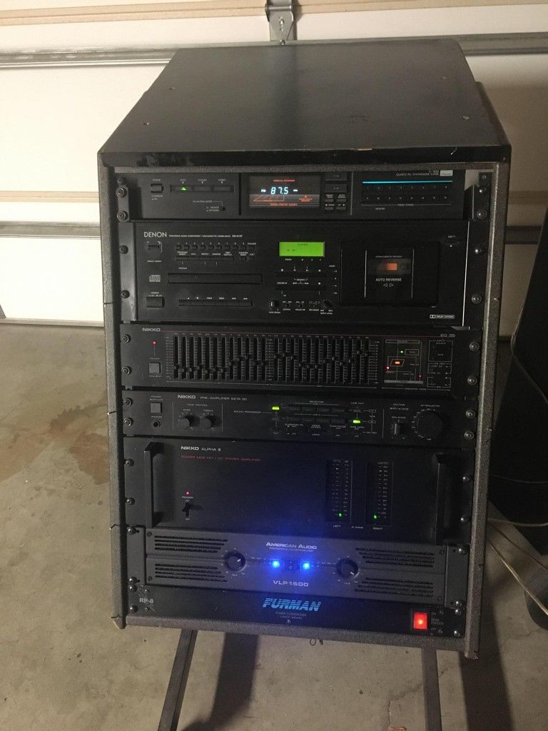 Old School DJ Stack - Denon, Sansui And Nikko Components