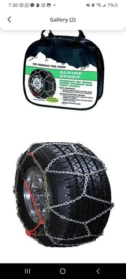 Snow Chain  Tires. Trucks and Cars