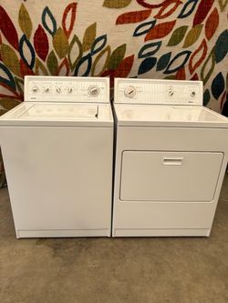 Kenmore set gas laundry