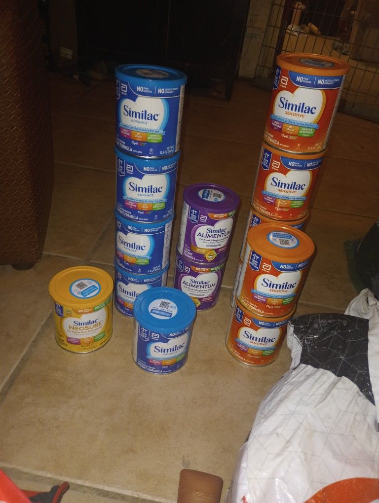 Similac 12 Oz Purple,Blue,Yellow, Orange
