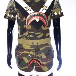 MEN’S MULTI-TONE SHORT SET-CAMO