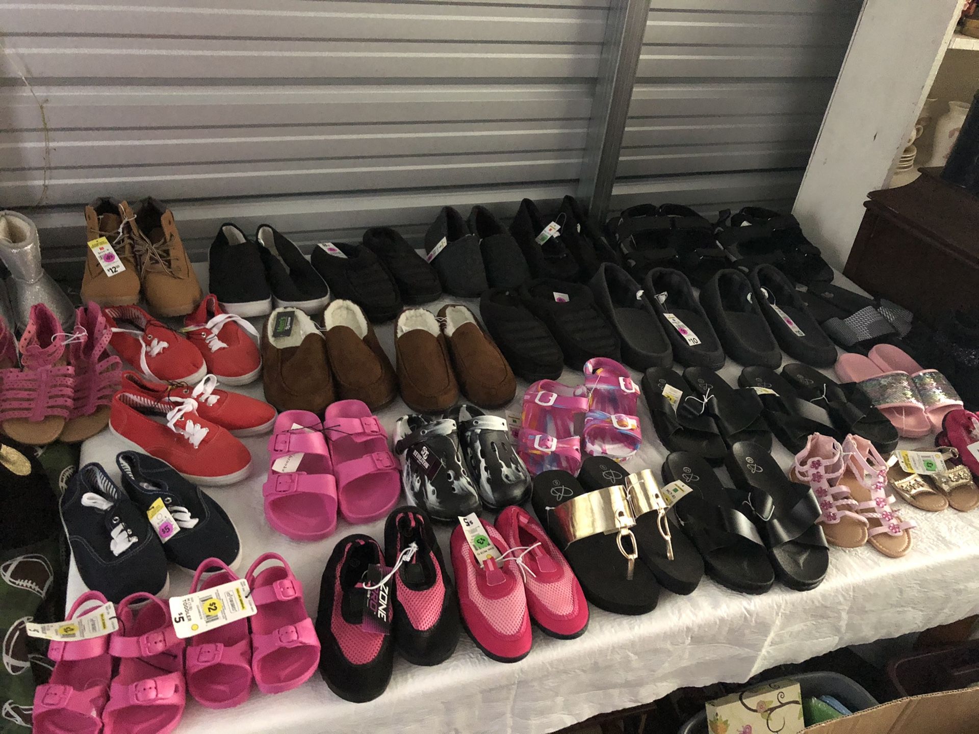 New shoes $1 - $5 per pair