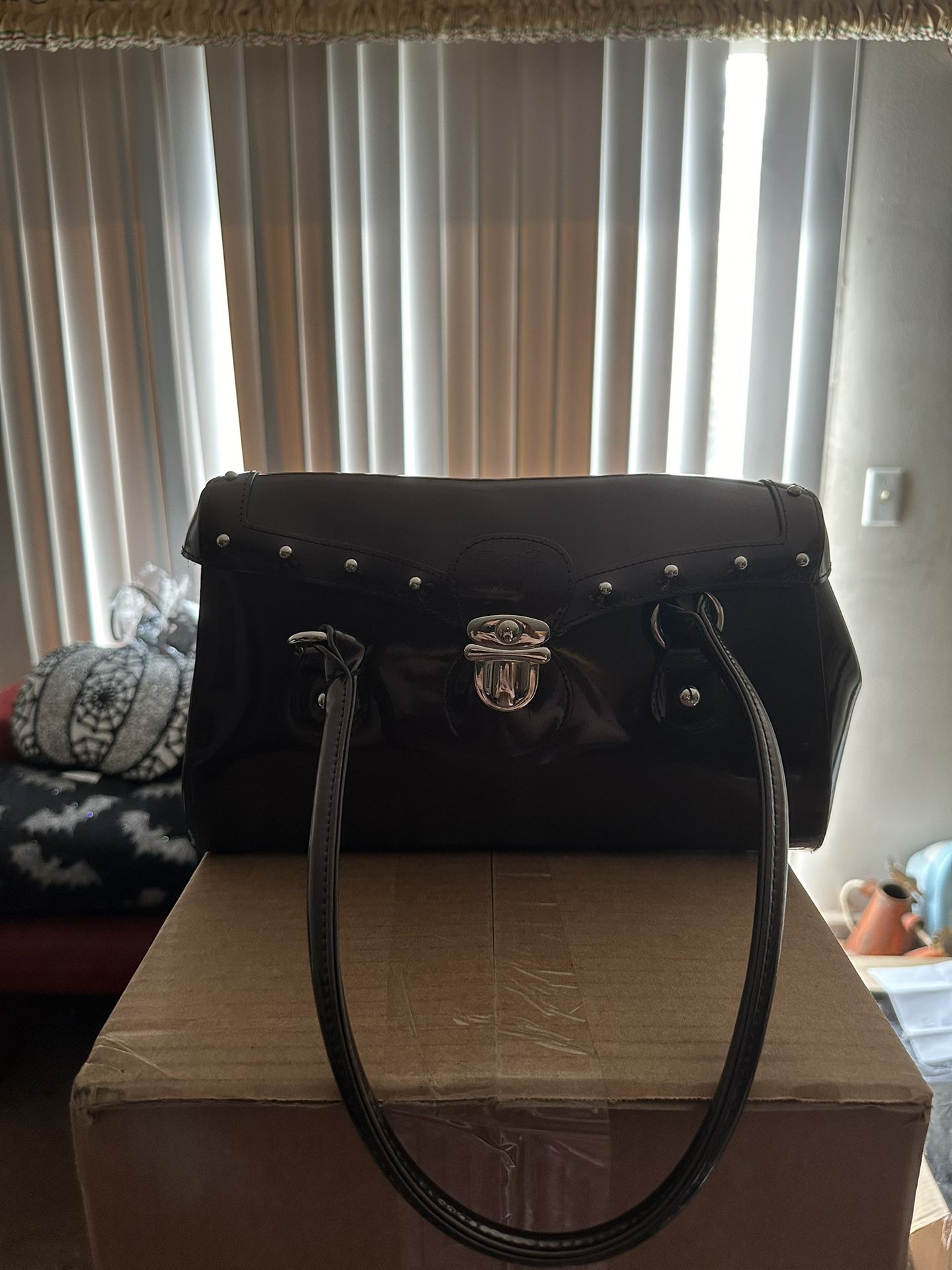 Beijo Purse Handbag Shiny Patent Vinyl