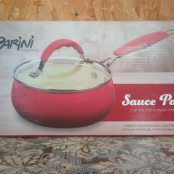 Sauce Pan 1.5 -Qt Non-stick Aluminum Enamel 