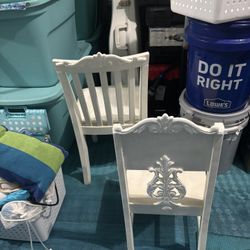 Small White Doll Or Child Chairs Sturdy