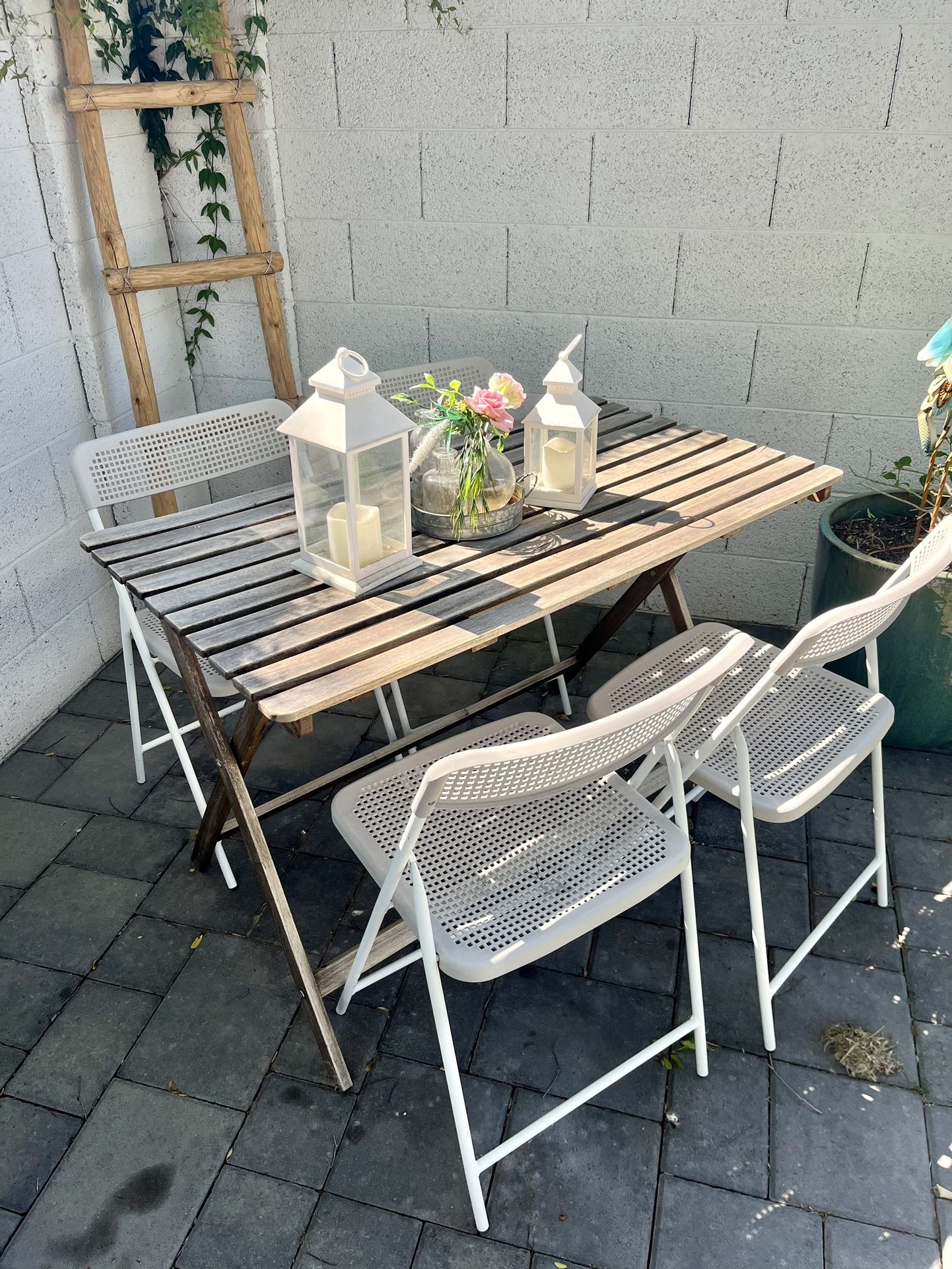 Small Dining Table & 4 Chairs