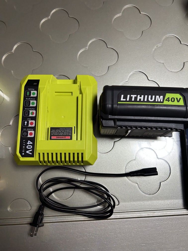 battery 6.0AH and charger for ryobi