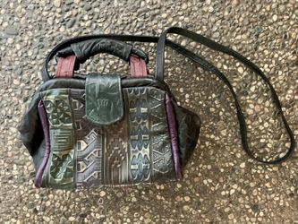 Vintage 1980s Hala Brand Aztec Crossbody Purse