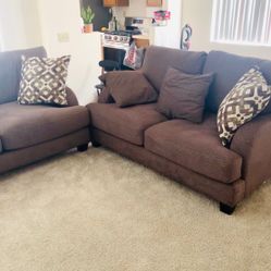 Couch and love seat for sale 