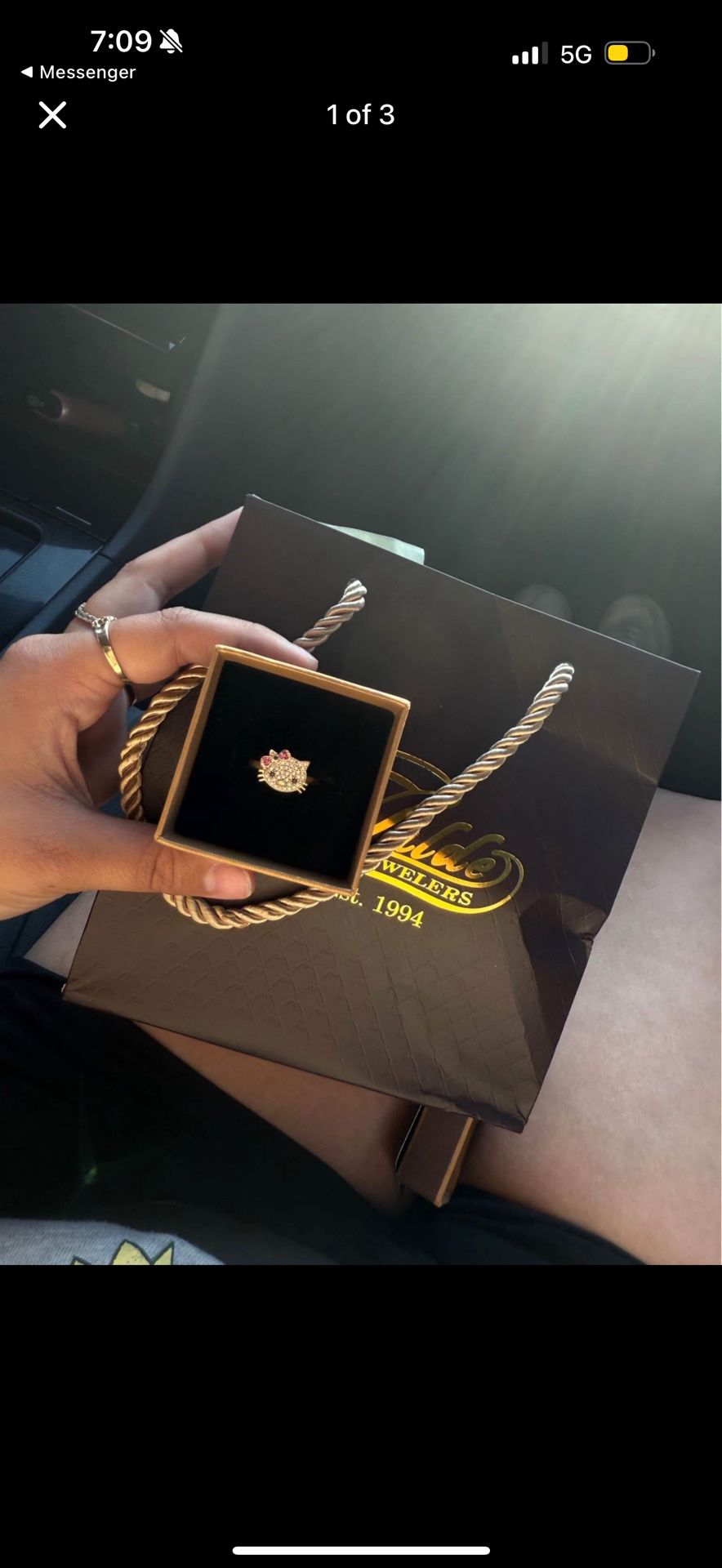 Hello Kitty Gold Ring