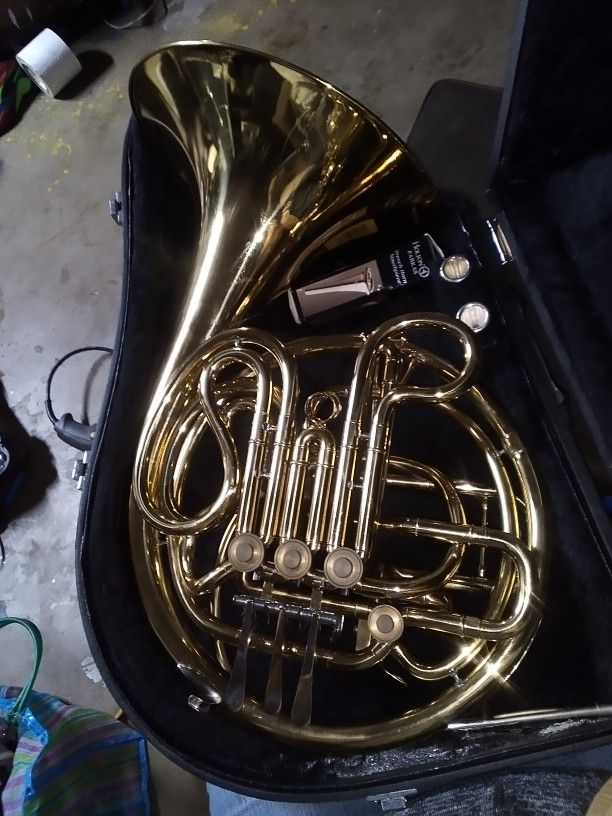 French Horn With Two Mouthpieces