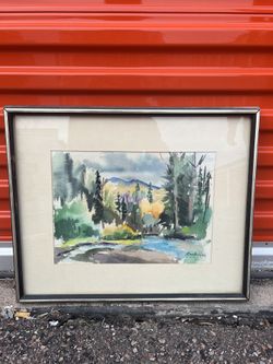 Dunton By C. C. Cooper Water Color Original Painting