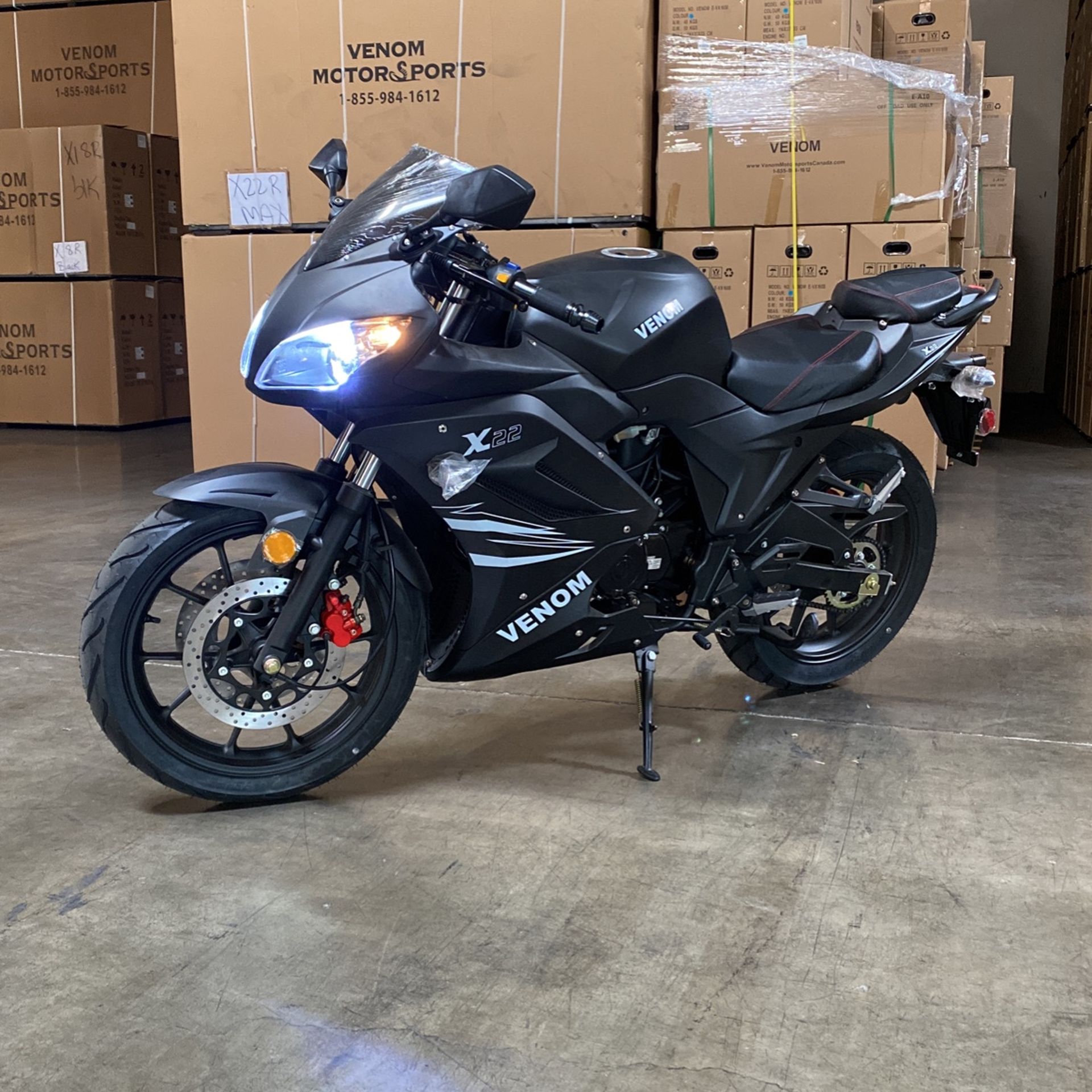 Ninja 125cc Motorcycle Venom X22 | Full Size | 4-Speed