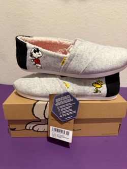 TOMS x Peanuts Joe Cool Snoopy Woodstock Alpargata – Women’s Size 7 – NWT