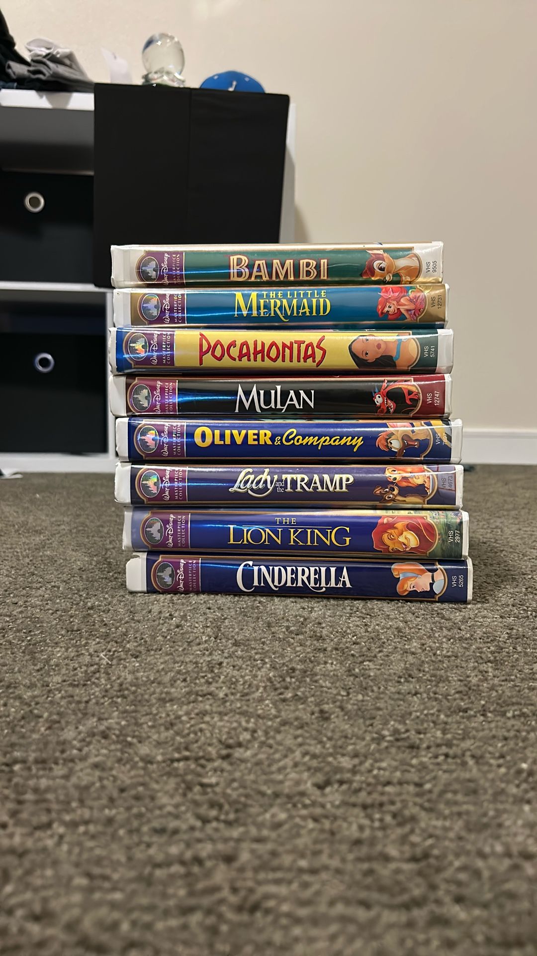 Rare Authentic Walt Disney Masterpiece Collection VHS Great Condition