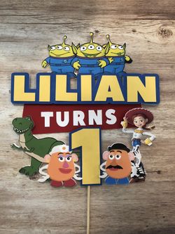 Toy story cake topper