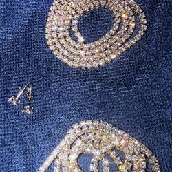 3mm 20” vvs Gold Plated Tennis Chains