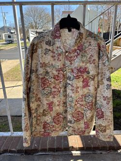 Vintage Floral Print Jacket 