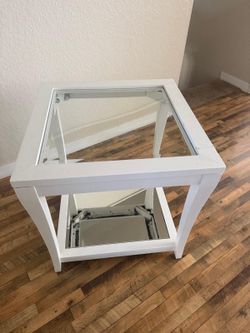 White side table