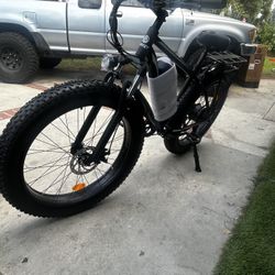 Black Electric Bike 