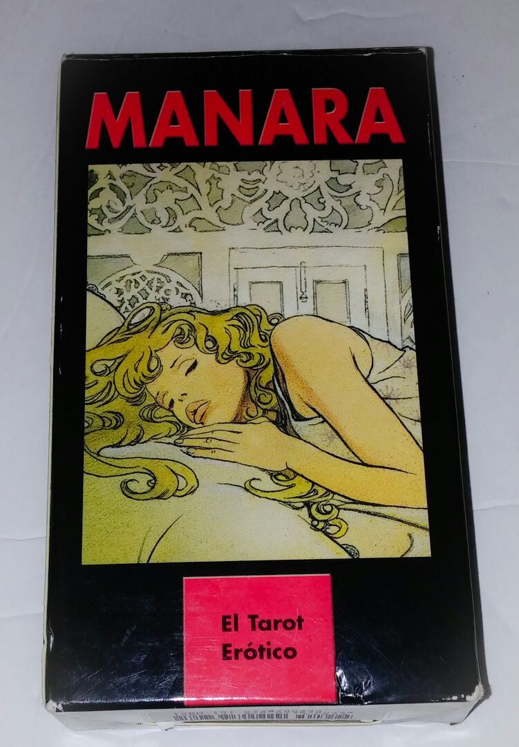 Manara exotic tarot cards in box. Made in EU.