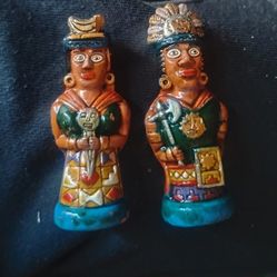 $20 A Piece Vintage Aztec Chess Pieces 