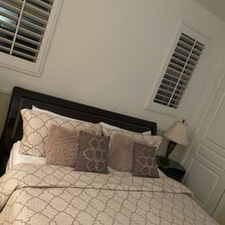 Bed Set with Mattress 2 Nights Stands, 2 Lamps, 1 Dresser,  Television Including 