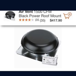 Roof Mounted Power Attic Fan With Thermostat and humidistat