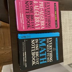 Big Fat Notebook 2-Pack: Everything You Need to Ace Math & Pre-Algebra and Algebra 1 