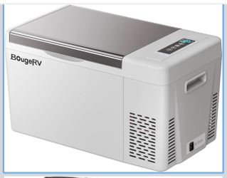 BougeRV 12 Volt Refrigerator With 23 Quart Cover, 12V Car Fridge 23 Quart Portable Freezer Compressor Cooler Compressor Freezer, 12/24V DC 110~240V AC