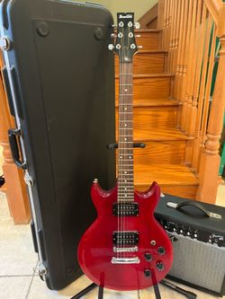 Ibanez Gio Guitar (Mint) w/ Hardshell Case, Fender Amp