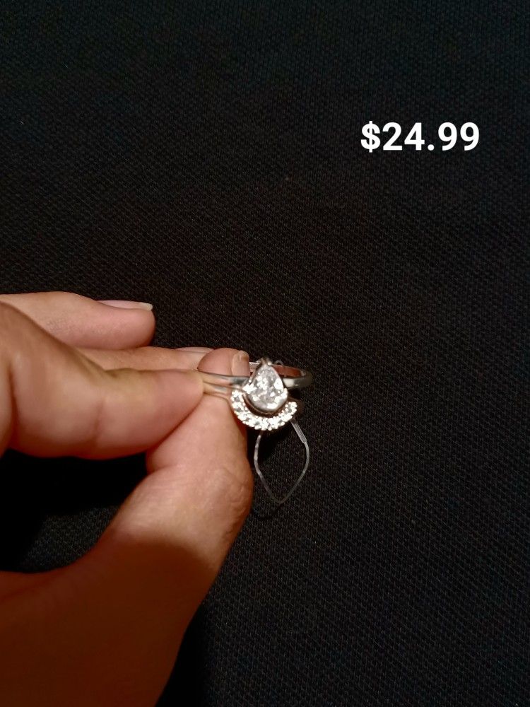 silver rings set of two /anillos de plata juego de dos