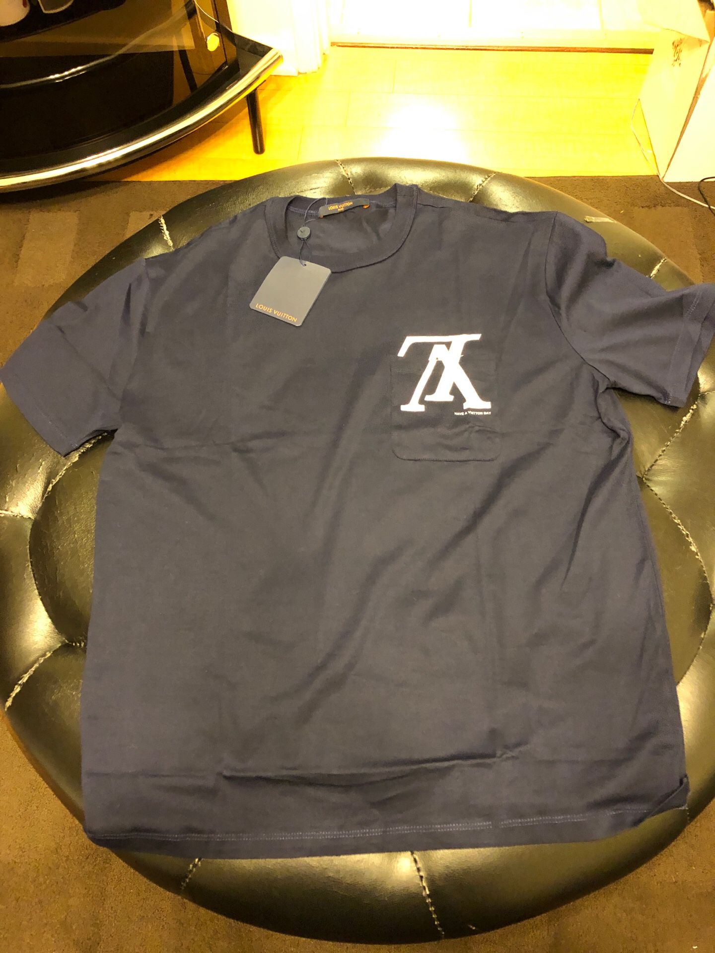 Louis Vuitton navy forever T-shirt shirt medium
