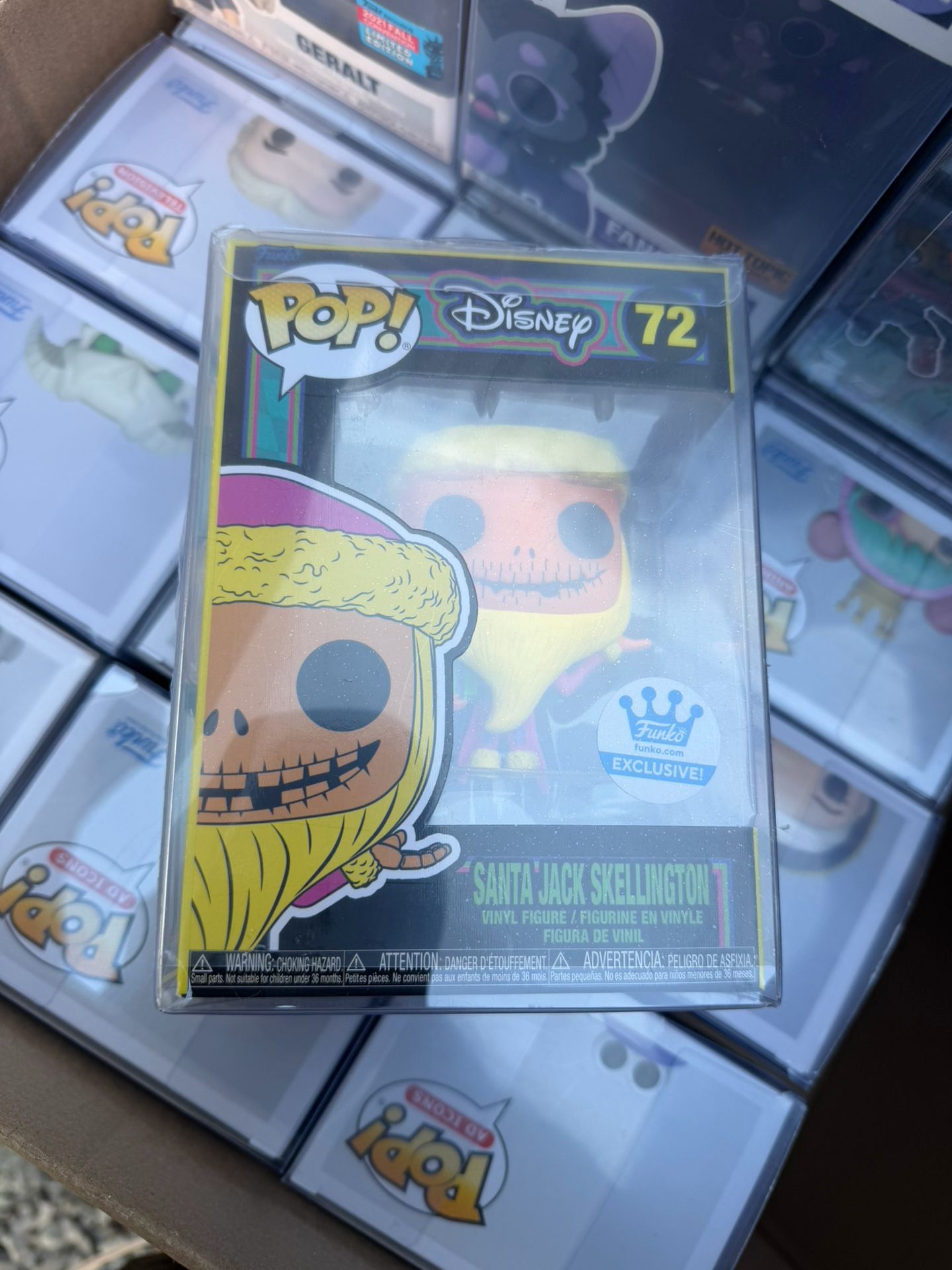 Funko Pop! Vinyl: Disney Santa Jack Skellington #72 Black Light Exclusive